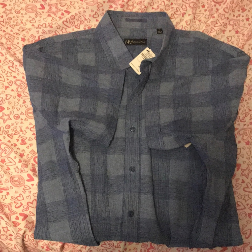 Neiman Marcus Short Sleeve Casual Shirt NEW XL